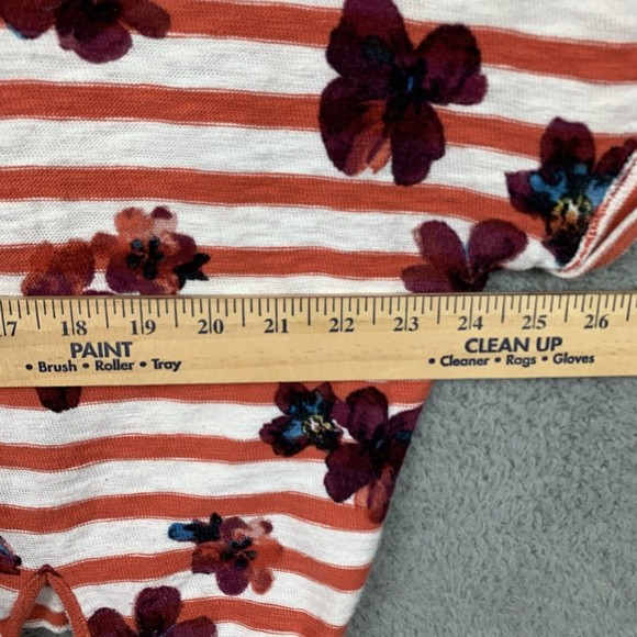 Floral Striped Women's Blouse - Picture 8 of 15